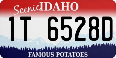 ID license plate 1T6528D