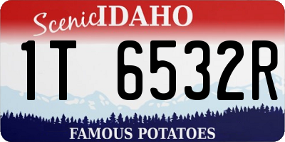 ID license plate 1T6532R