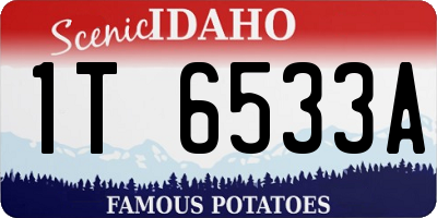 ID license plate 1T6533A
