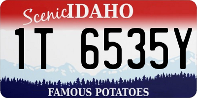 ID license plate 1T6535Y