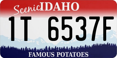 ID license plate 1T6537F