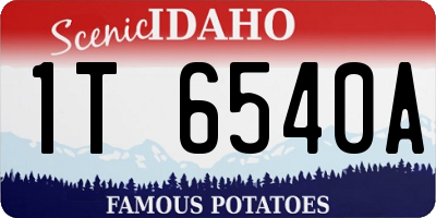 ID license plate 1T6540A