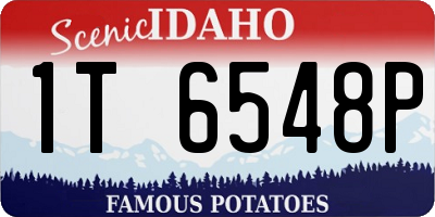 ID license plate 1T6548P