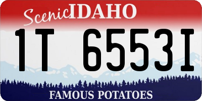 ID license plate 1T6553I