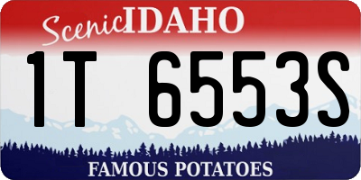 ID license plate 1T6553S