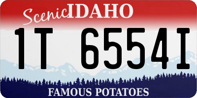 ID license plate 1T6554I