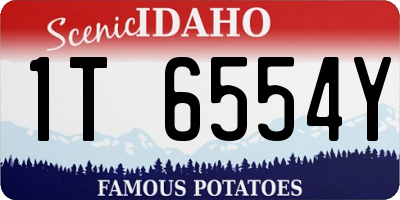 ID license plate 1T6554Y