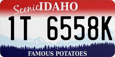ID license plate 1T6558K
