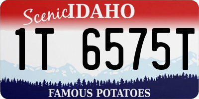 ID license plate 1T6575T
