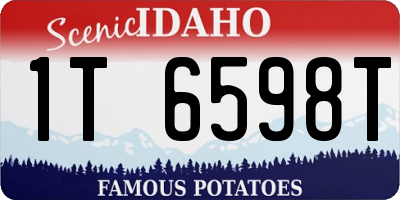 ID license plate 1T6598T