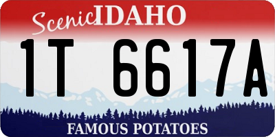 ID license plate 1T6617A