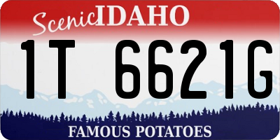 ID license plate 1T6621G