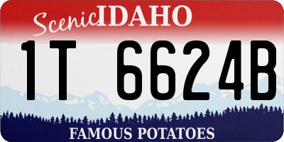ID license plate 1T6624B