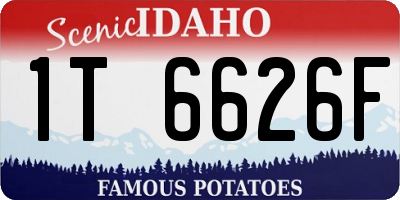 ID license plate 1T6626F