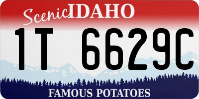 ID license plate 1T6629C