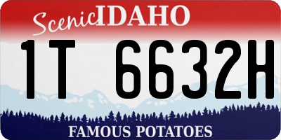 ID license plate 1T6632H