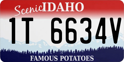 ID license plate 1T6634V