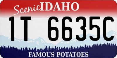 ID license plate 1T6635C