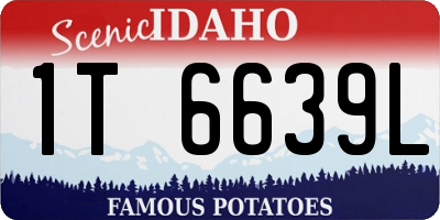 ID license plate 1T6639L