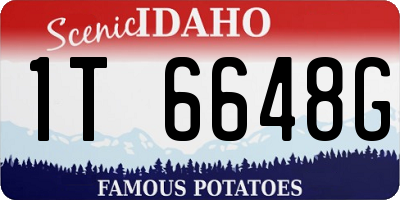 ID license plate 1T6648G
