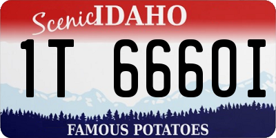 ID license plate 1T6660I
