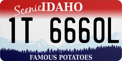 ID license plate 1T6660L