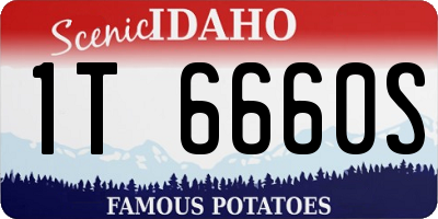 ID license plate 1T6660S
