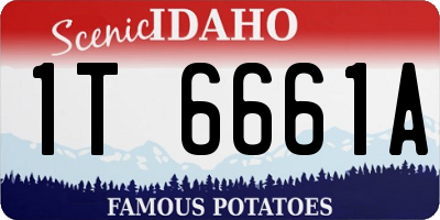 ID license plate 1T6661A