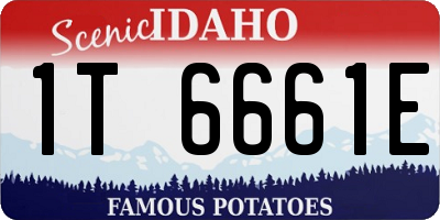 ID license plate 1T6661E