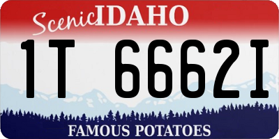 ID license plate 1T6662I