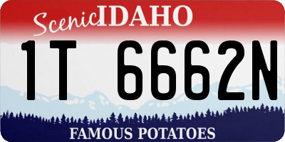 ID license plate 1T6662N