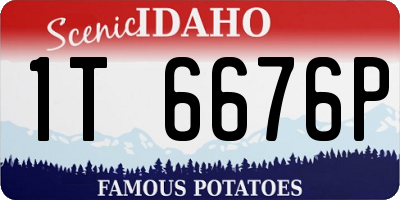 ID license plate 1T6676P