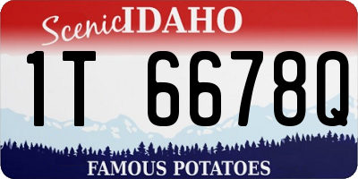 ID license plate 1T6678Q