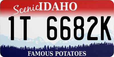 ID license plate 1T6682K