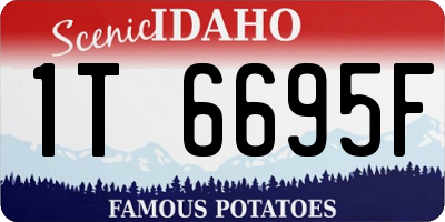 ID license plate 1T6695F