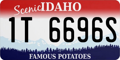ID license plate 1T6696S