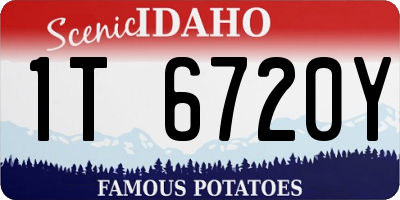 ID license plate 1T6720Y