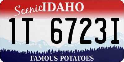 ID license plate 1T6723I