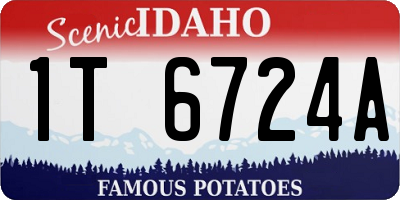 ID license plate 1T6724A