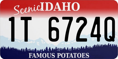 ID license plate 1T6724Q