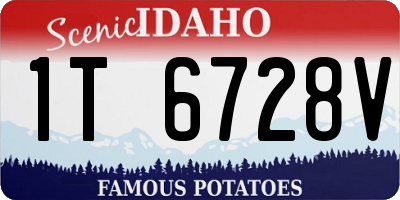 ID license plate 1T6728V