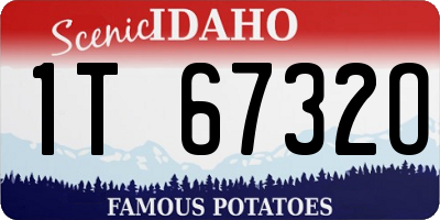 ID license plate 1T6732O