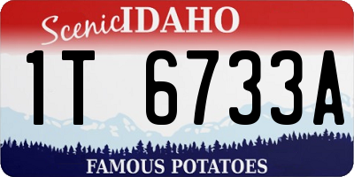 ID license plate 1T6733A