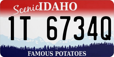 ID license plate 1T6734Q