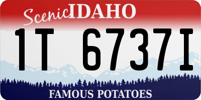 ID license plate 1T6737I