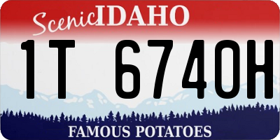 ID license plate 1T6740H