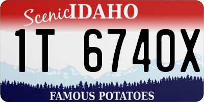 ID license plate 1T6740X