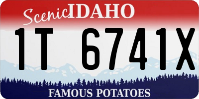 ID license plate 1T6741X