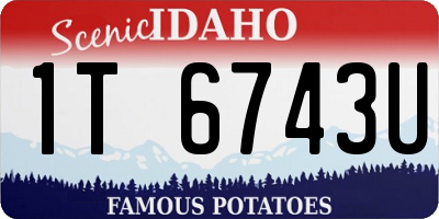 ID license plate 1T6743U