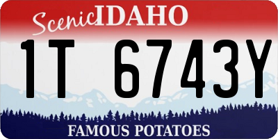 ID license plate 1T6743Y
